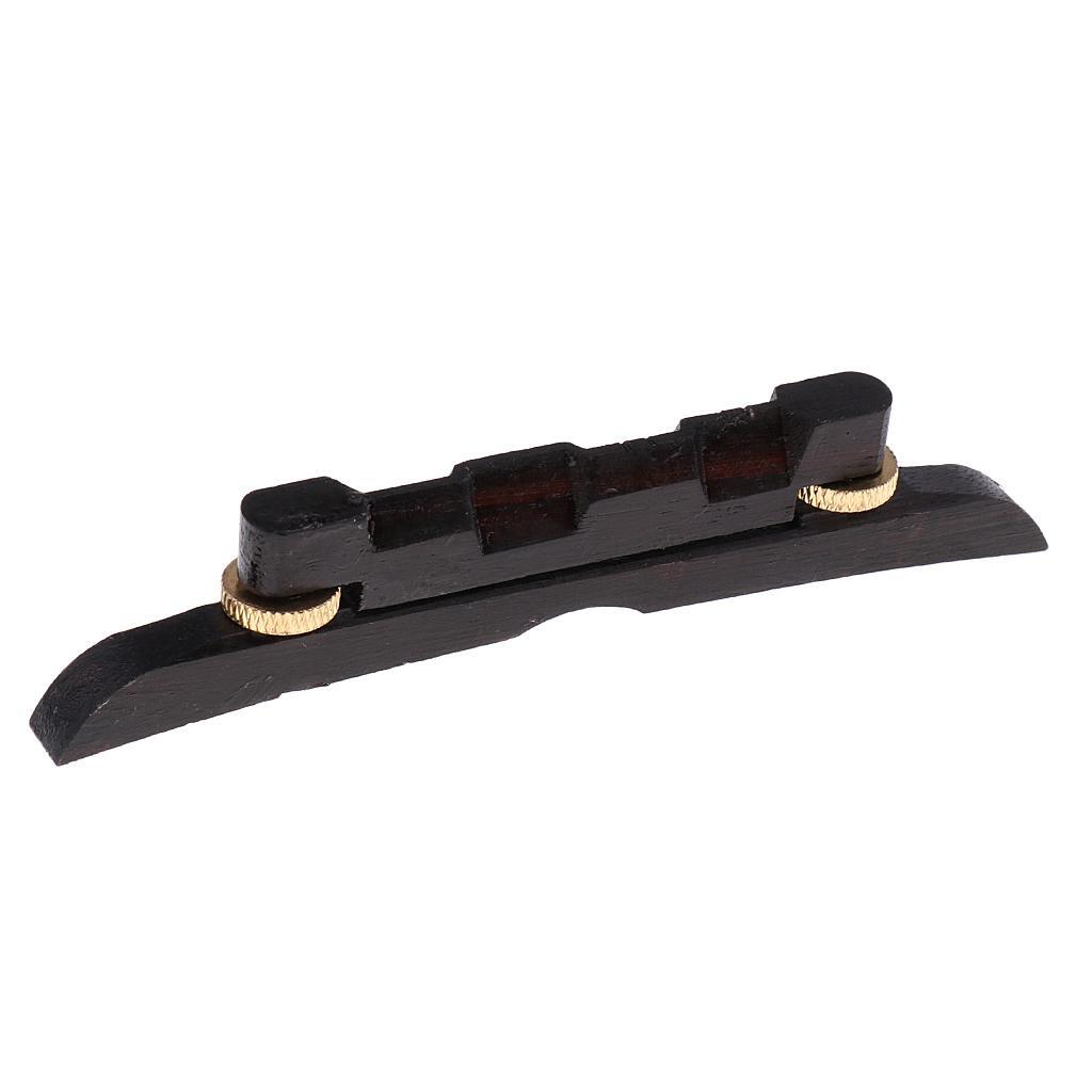 

Регулируемый премиальный бридж мандолины из черного дерева Type1