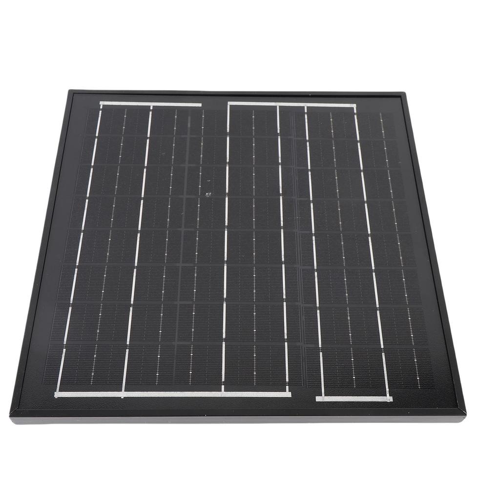 Solar Roof Vent Fan 8W Attic Exhaust Ventilation System DC Brushless for Garage Warehouse Black