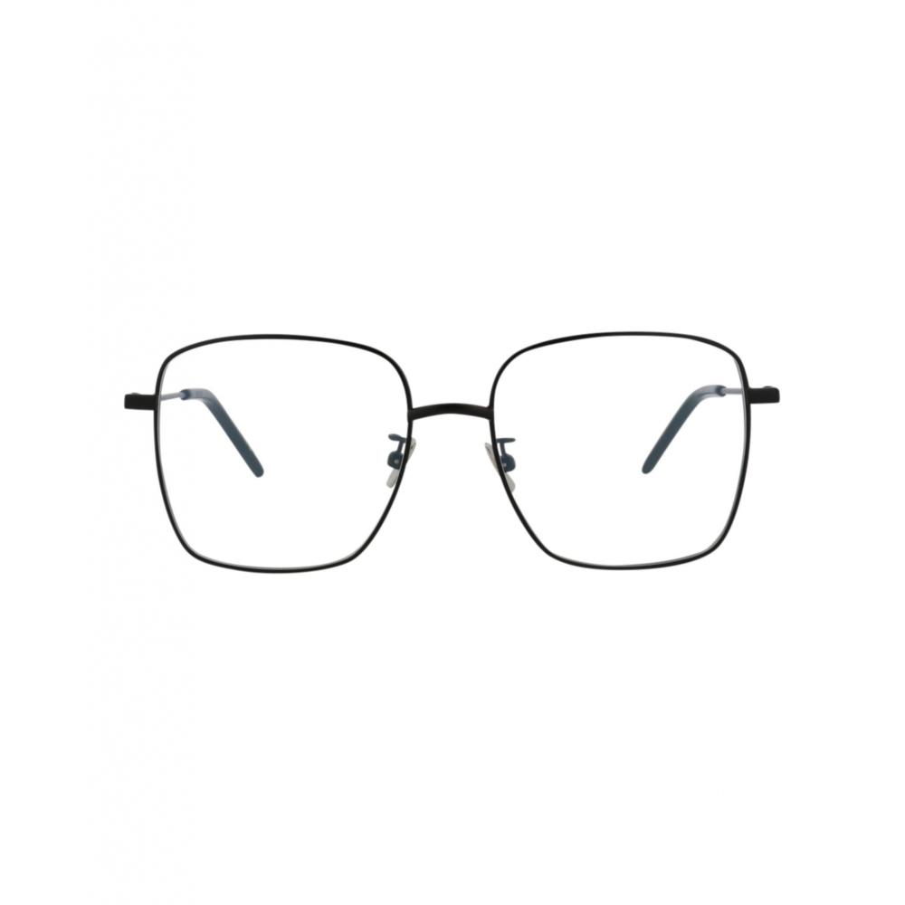 

Saint Laurent Square Frame Metal Sunglasses Black Black Transparent One Size