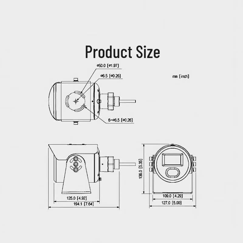 Dahua Industrial Explosion-Proof Full-Color Surveillance Camera CN plug (adapter included)