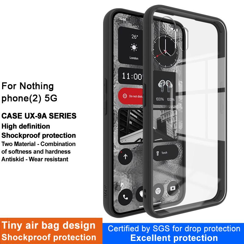 

IMAK UX-9A Series for Nothing Phone (2) Shockproof Phone Case PC Back TPU Frame Clear Phone Cover A