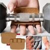 1 Pair Cowhide Weightlifting Gloves Four Finger Palm Protection Anti Slip Fitness Training for Men Women Pull Up Workout