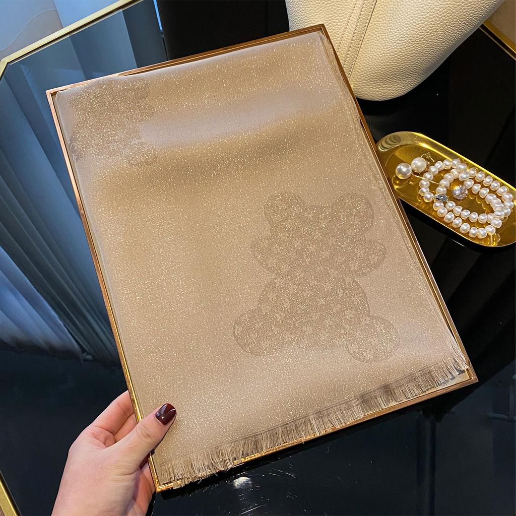 Lente en Zomer Tencel Katoen Gouden Zijde Zijden Sjaal Hoge Mode Buitenlandse Stijl Strand Sjaal Sjaal Pentagram Sjaal Vrouwen