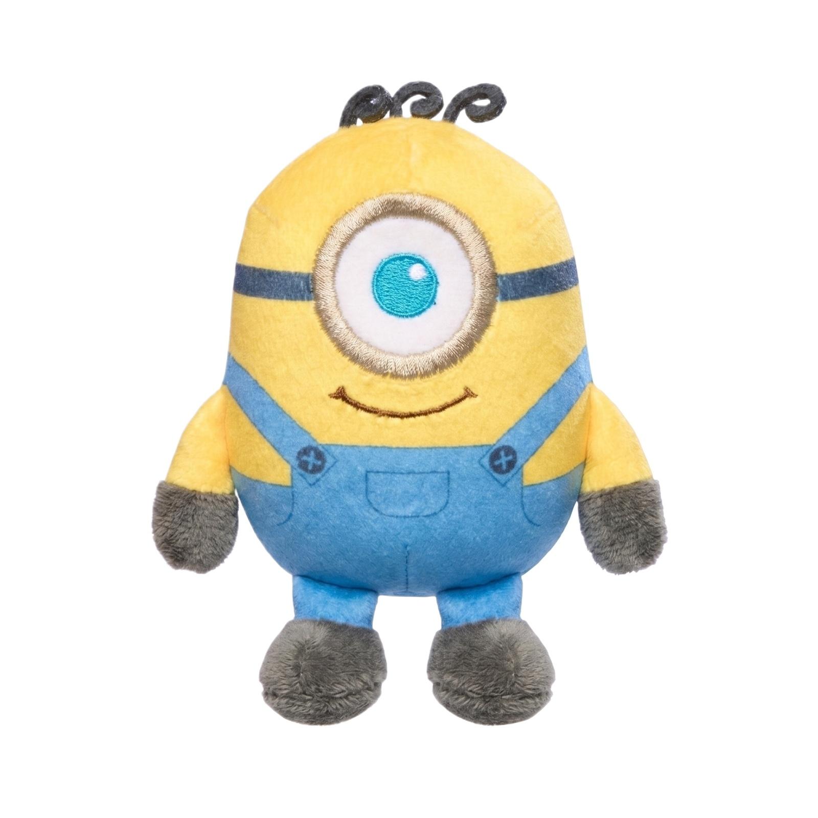 

Soft Plush Stuffed Toy Character Doll with Overalls and Single Eye Design Suitable for Children and Collectors One Size