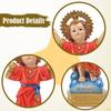 Design Retrò Figurine Bambino Europeo Ornamento da Tavolo Collezione Classica da Scrivania Artigianato per Soggiorno