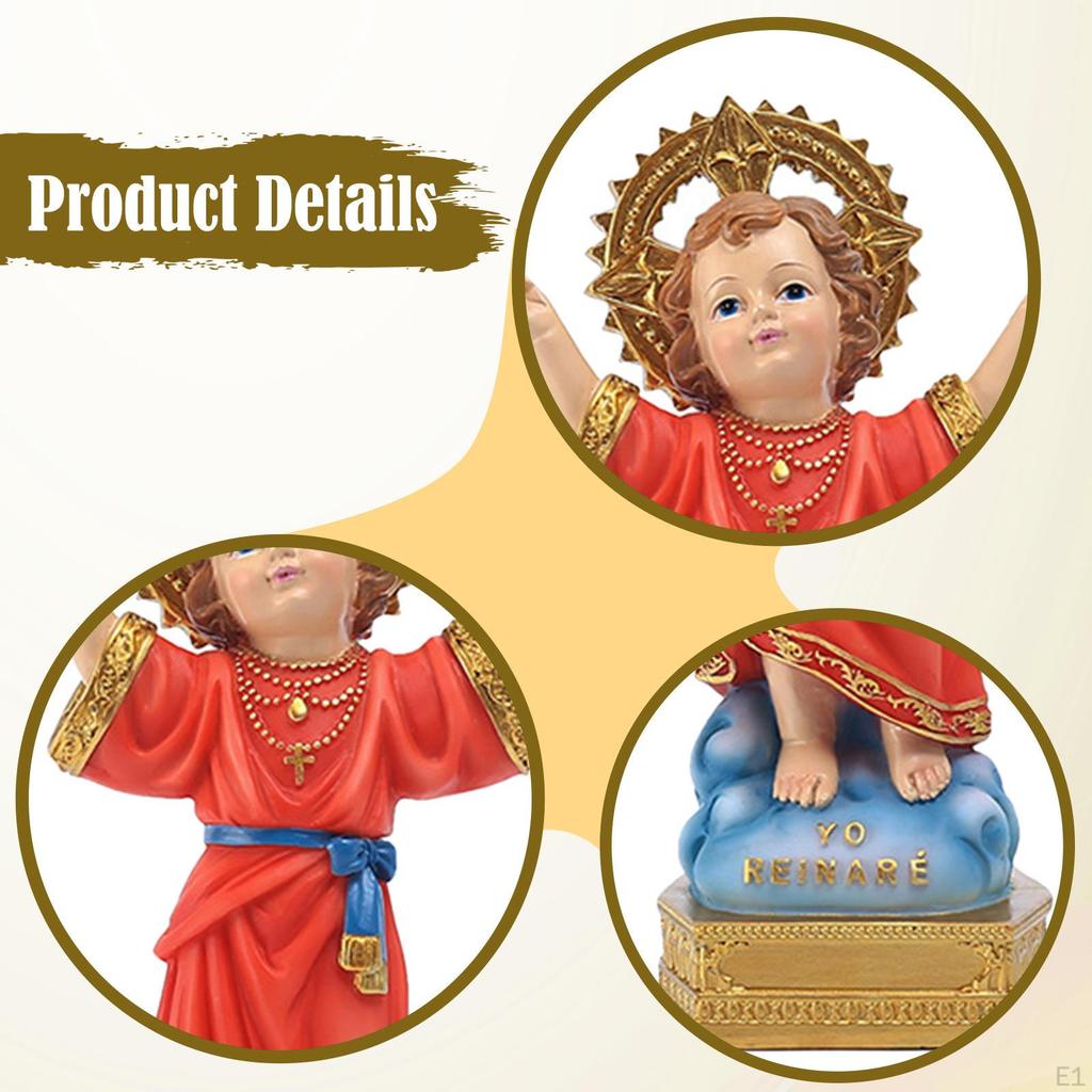 Design Retrò Figurine Bambino Europeo Ornamento da Tavolo Collezione Classica da Scrivania Artigianato per Soggiorno