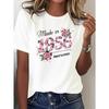 Floral Years Fabriqué en 1956 T-shirt Pur Confortable pour Femme