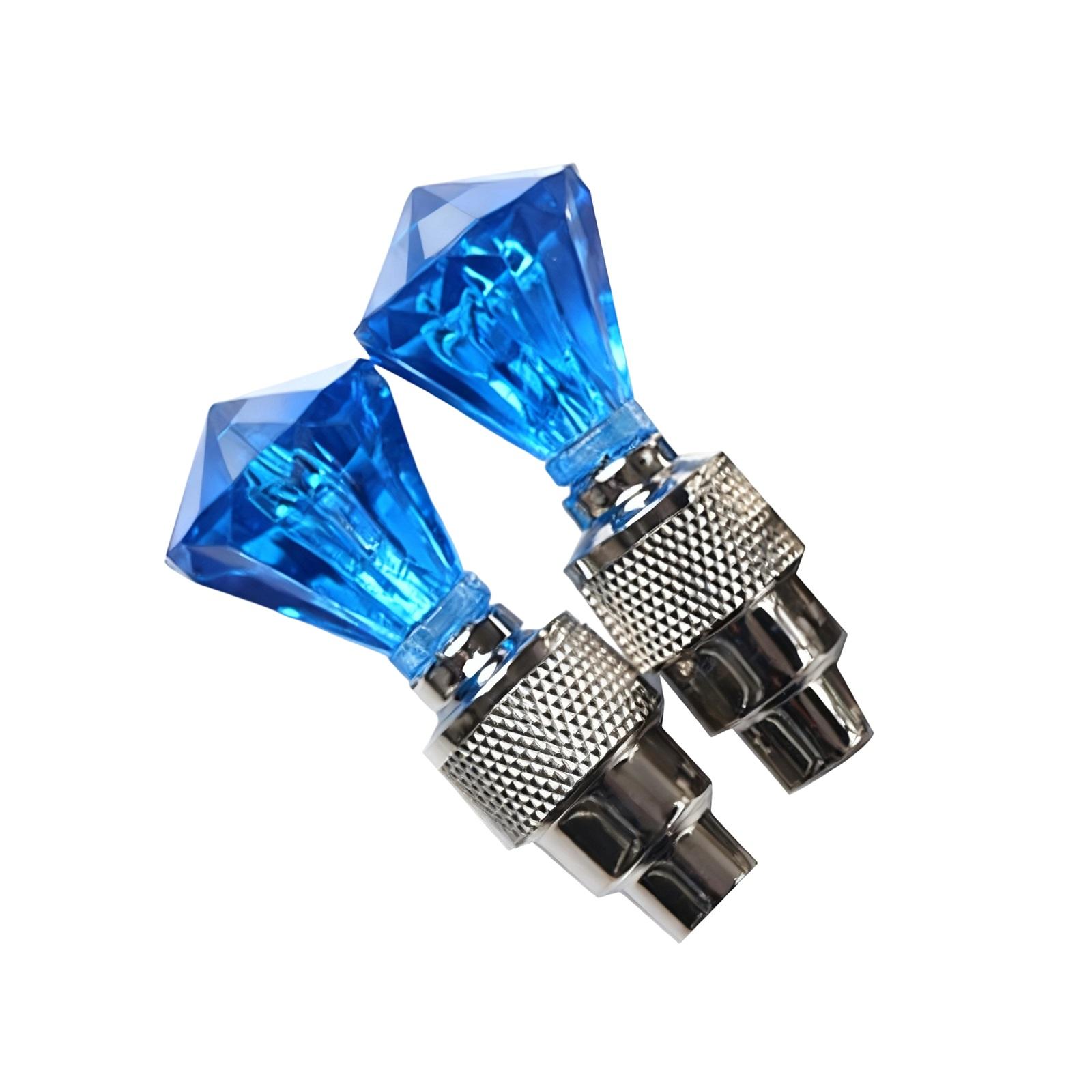 

8 шт. Колпачок штока руля велосипеда/автомобиля, светодиодная подсветка, водонепроницаемый фонарь для колеса мотоцикла ( Форма, Синий) One Size синий