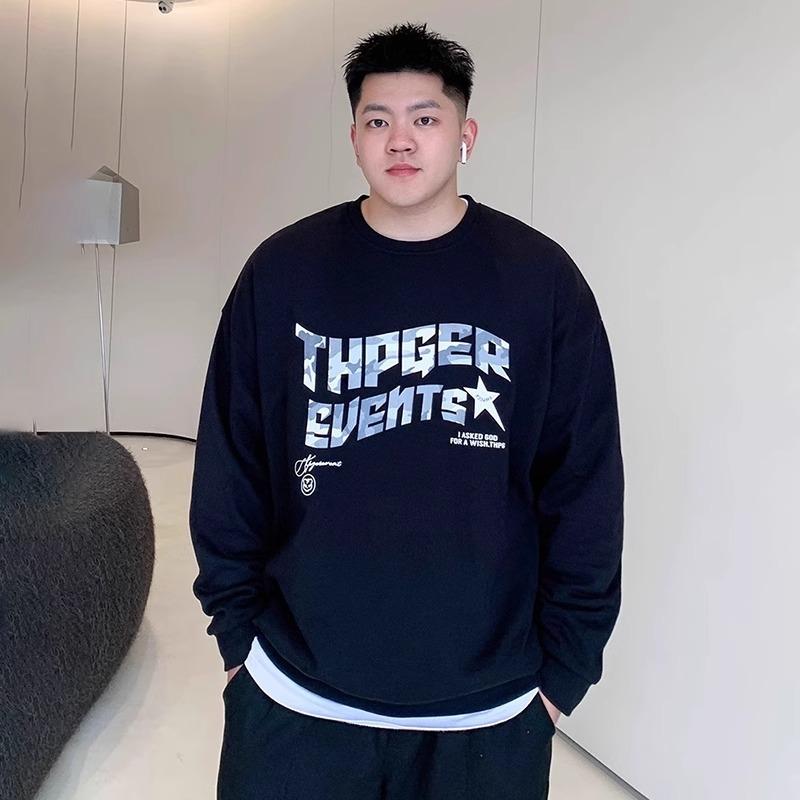 

Мужские топы с длинным рукавом из мягкой высококачественной ткани с принтом, устойчивые к сминанию, уличные спортивные повседневные дышащие свободные модные трендовые удобные 8XL