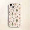 Weihnachtsbaumschleife Teddybär Handyhülle ist geeignet für iPhone 17, 16, 15, Plus, Pro, Max Serie Handys - ideal zum Verschenken als
