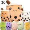 2450Cm Kawaii Family Milk Bubble Tea Cup Plush Toy Cute Animal Peluche Fruits Flavor Drink Shaped Hug Pillow Kids Home Decor