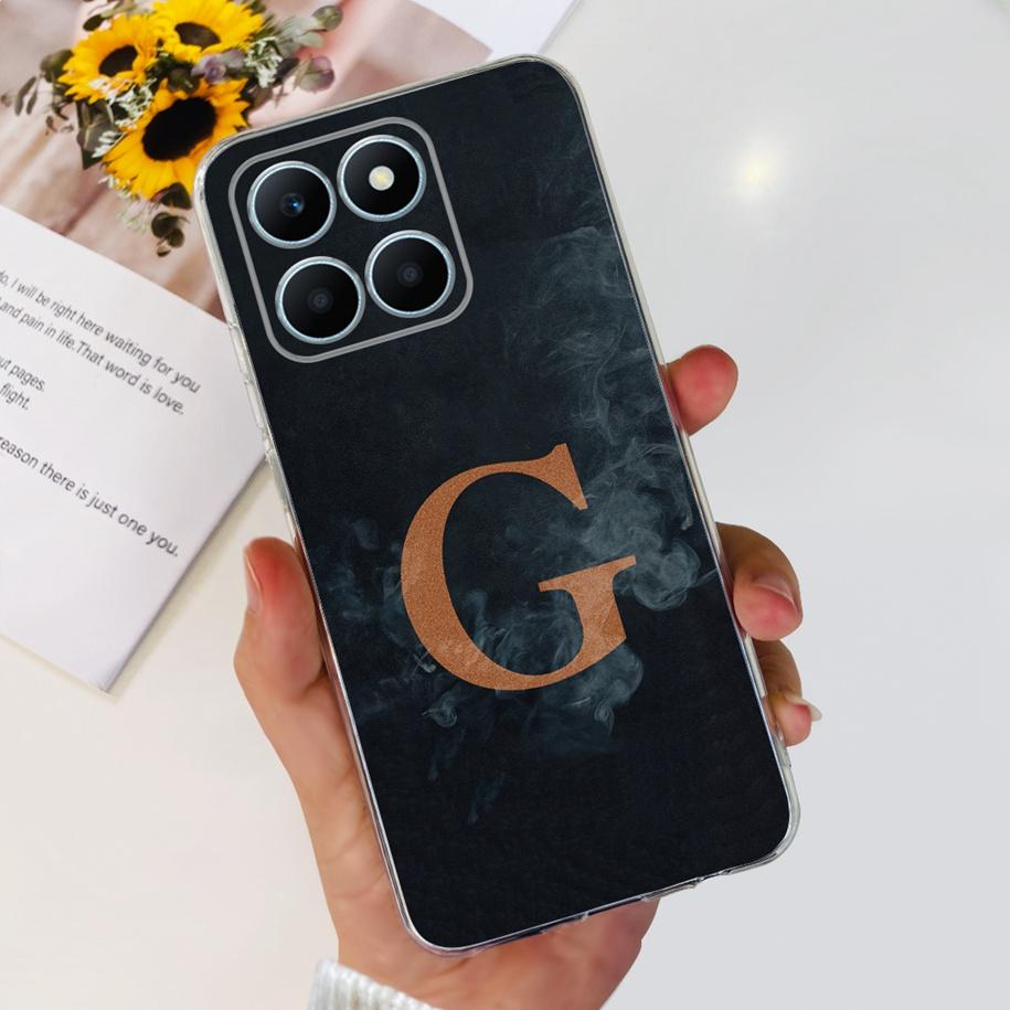 For Honor X6a 4G Case WDY-LX1 WDY-LX2 Transparent Cover Fashion Letters Soft Phone Cases For Honor X6a Plus X 6a HonorX6a Fundas