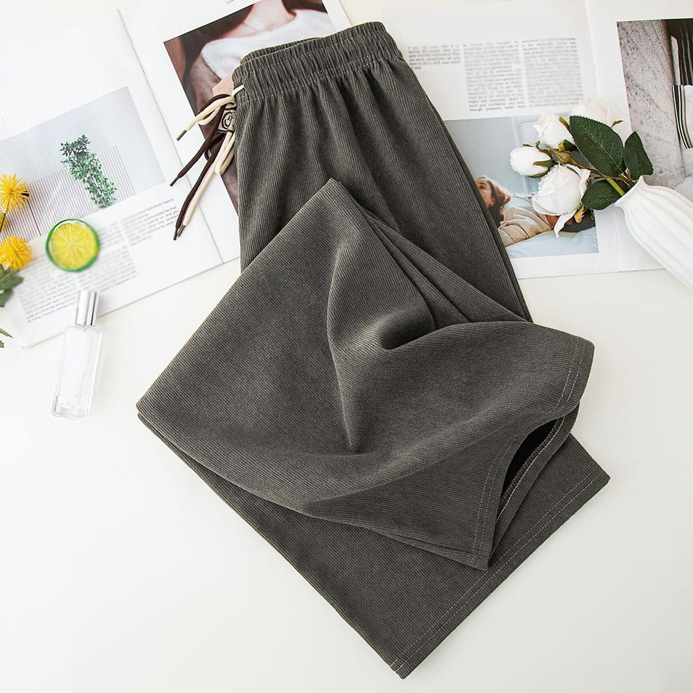Beach Pants Casual Sports Pants Corduroy Wide Leg Pants