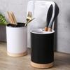 Large Round Detachable Draining Chopstick Holder with Three Compartments