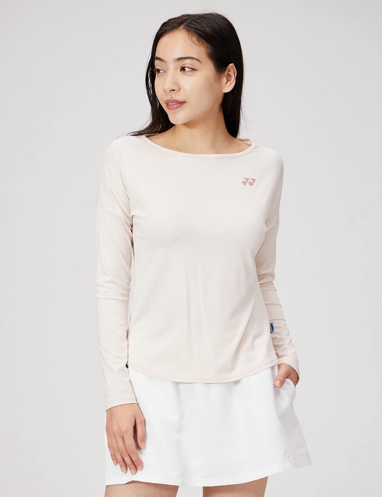 YONEX Long Sleeve Natural Pink Women's T-Shirt, (523)