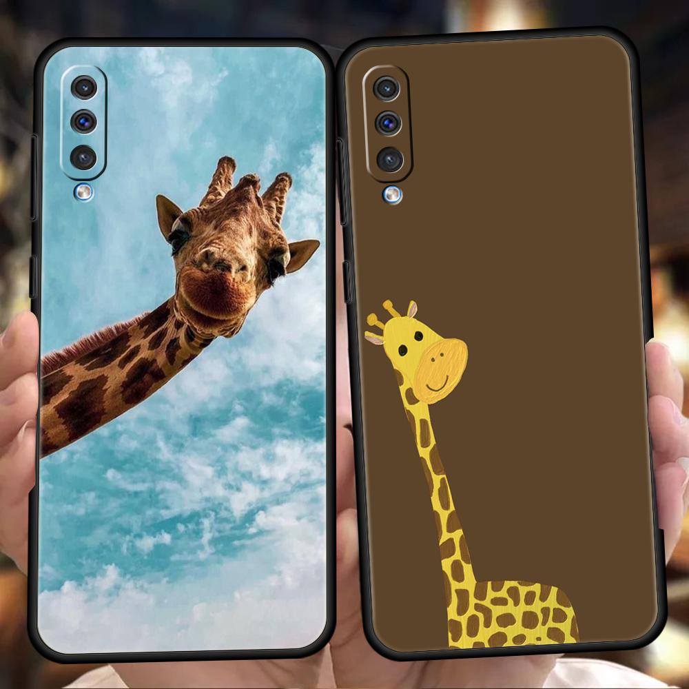 giraffe illustration Phone Case For Samsung A56 A36 A26 A24 A16 A14 A12 A32 A50 A70 A20E A22 A40 A34 A54 A42 A52 5G A06 Cover