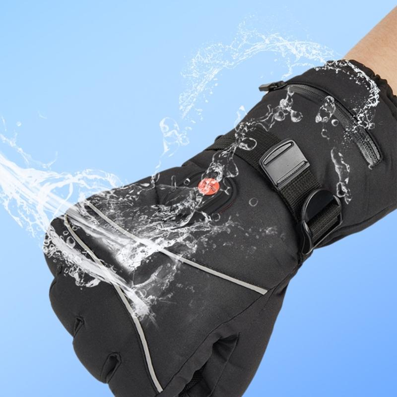 Wiederaufladbare beheizte Handschuhe für Männer und Frauen, batteriebetriebene Motorrad-Wärmehandschuhe, winterwarme Arthritis-Handschuhe