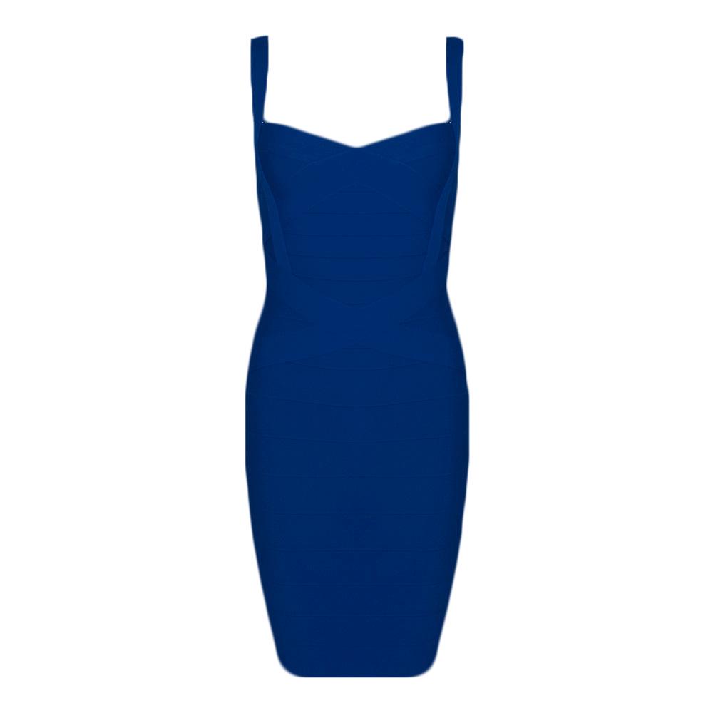 

Сексуальна еластична багатоколірна бандажна сукня-обтягувач на тонких бретельках - Мода для нічного клубу XS