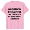 Herren Lustige T-Shirts Ich bin derzeit unbeaufsichtigt T-Shirt Urkomisch Lustiger Spruch Geschenk für Ihn Geburtstag Herren Lustiges T-Shirt Tops