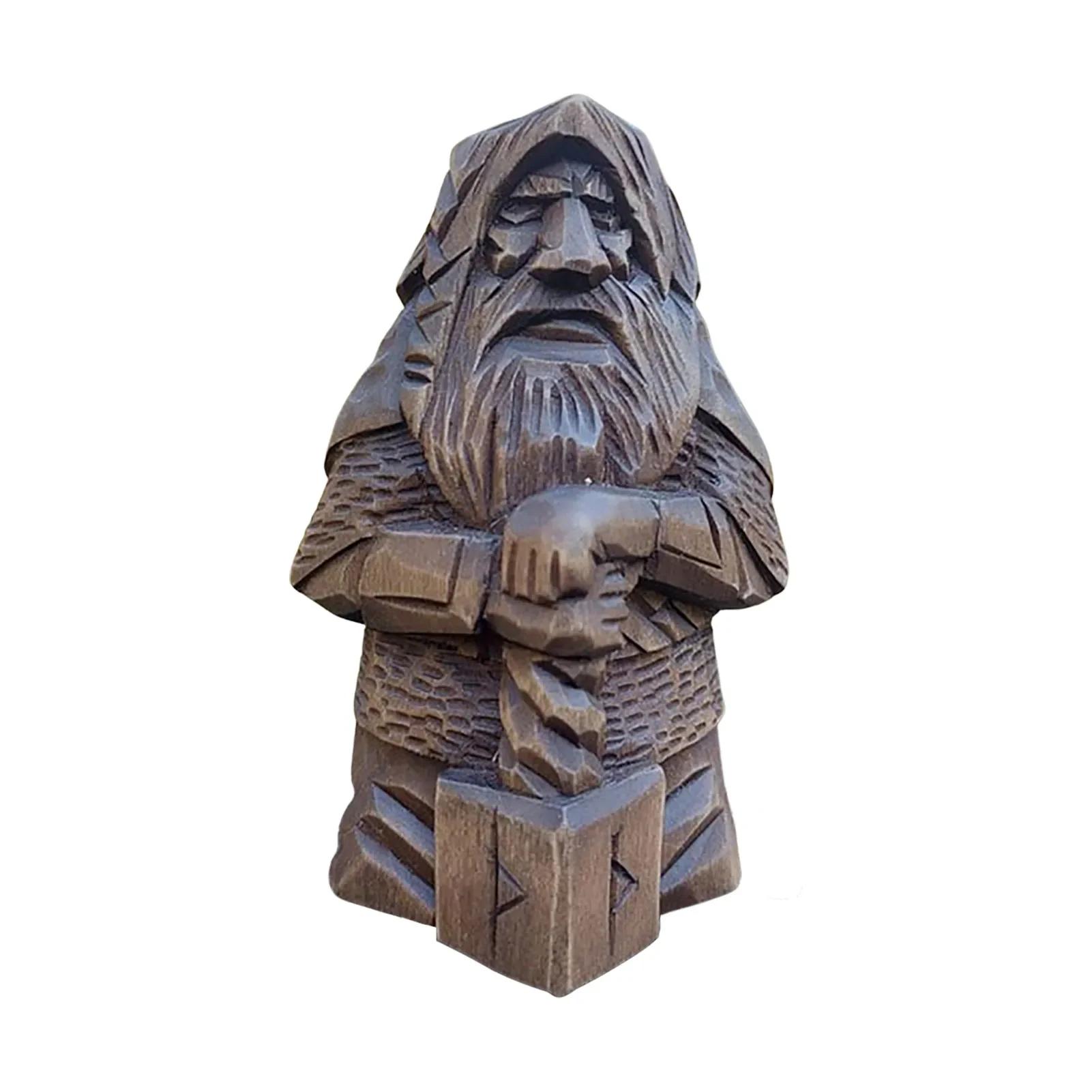 Norse Odin Thor Tyr Ulfhednar Pagan Resin Viking Statue Nordic Pagan Resin Ornaments Art for Home Outdoor Garden Decoration
