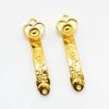 10Pcs Chinese Amulet Crafts Golden Auspicious Ruyi Home Feng Shui Power Scepter