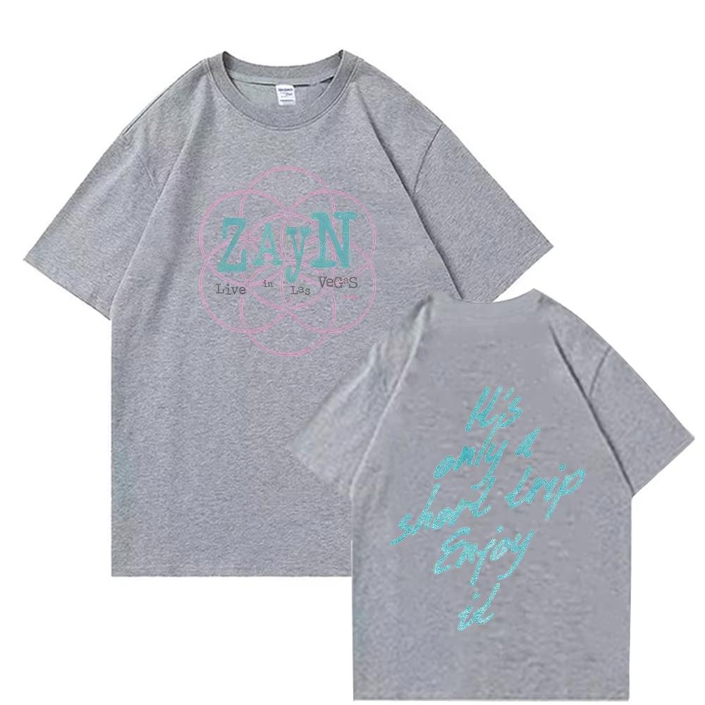 Zayn Malik Graphic High Quality Cotton T Shirts Zayn Vegas Ringer Top Fashion Harajuku Women Men Aesthetic Clothing High Street