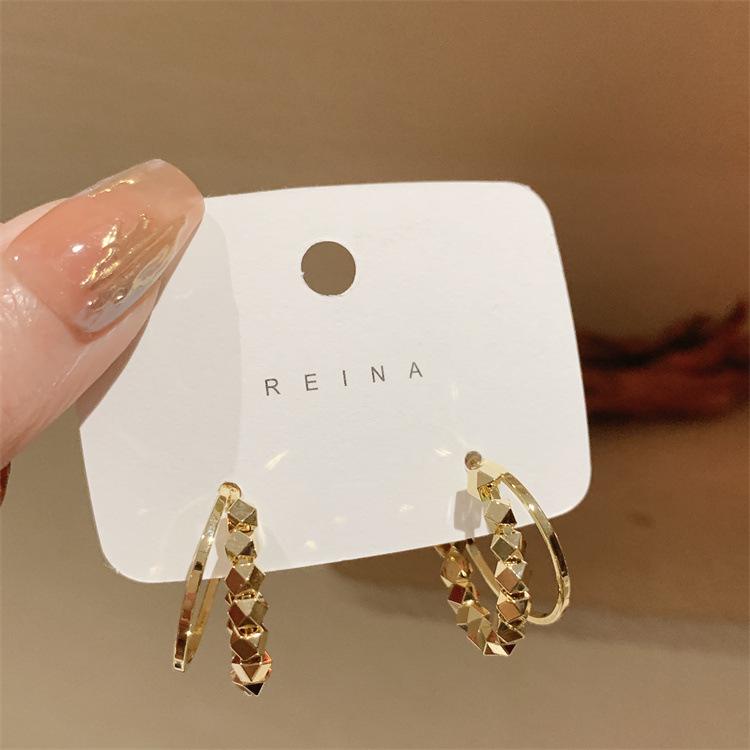 Female High-end Temperament Earrings золотой