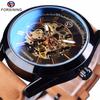 Forsining Wind Men'S Fashion Casual Hollow Mechanical Movement Watch Automatic Mechanical Watch