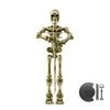 Medieval Doll Warrior Toys DIY Movable Joint Doll Figurine Skeleton Halloween Decorations Toys Skull Mini Gift Stress-relie D5W0