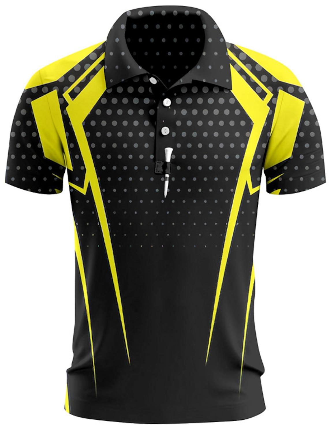 

Men s Polo Shirts Golf Shirt Button Up Breathable Quick Dry Moisture Wicking Short Sleeve Man S