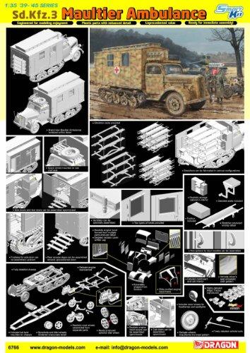 Cyber Hobby 1/35 WWII German Sd.Kfz.3 Maultier Field Ambulance Plastic Model