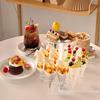 Acryl-Eistütenhalter 16/24 Löcher Cupcake-Popcorn-Ständer Transparenter Displayständer für Party-Hochzeits-Buffet-Regal