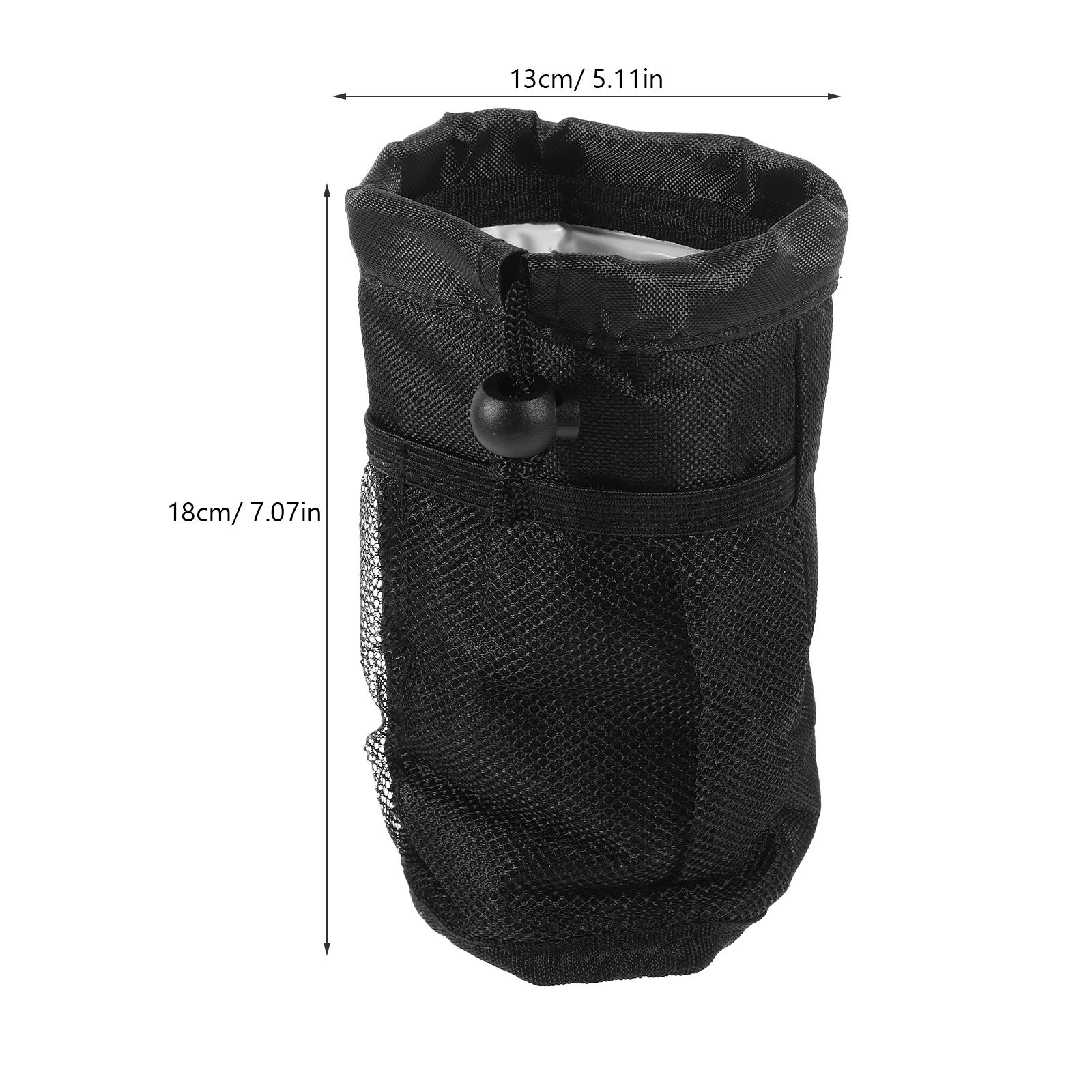 Water Bottle Carrier Durable Nylon Fabric Scratch Resistant Adjustable Shoulder Waist Back Bottle Holder for Hiking