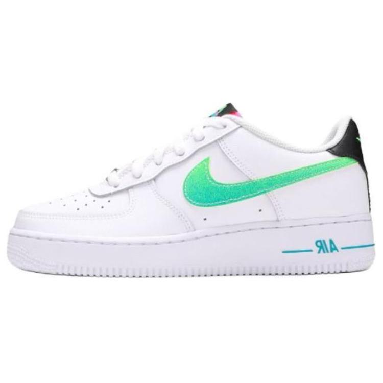 New Nike Air Force 1 Low White Aquamarine GS DJ5154-100
