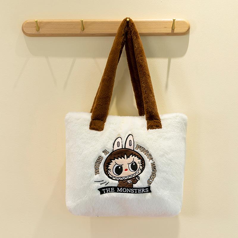 New Rabu Plush Bag Cartoon Cute Handbag Shoulder Bag Crossbody Bag for Children's Girlfriend