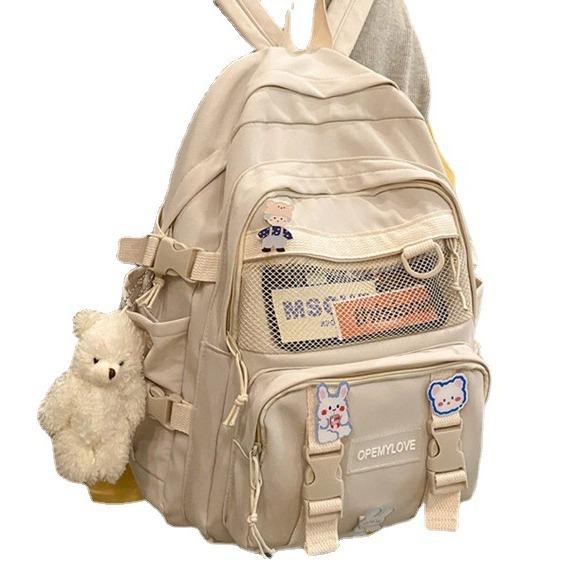 Schoolbag Korean version ins High value junior high school student schoolbag Harajuku ulzzang large capacity backpack college student backpack