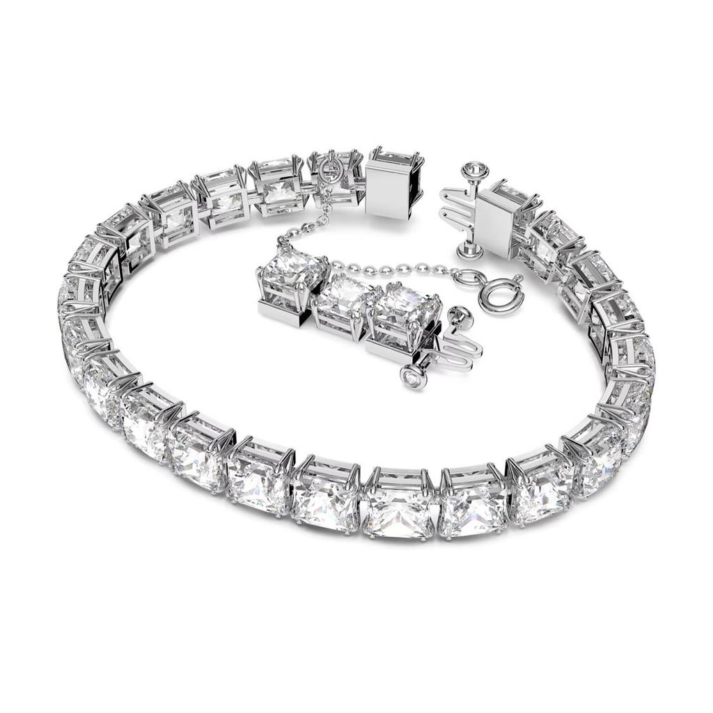 Swarovski Collier Plaqué Rhodium Millenia Mode Polyvalent Ensemble Exquis Coupe Mixte Collier Femme Argent 5656351