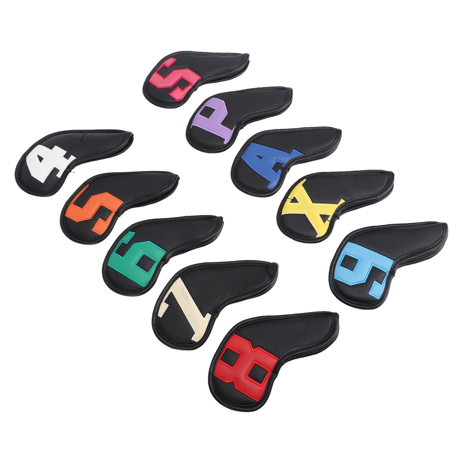 

Чехол для клюшки для гольфа из ПУ, чехлы для клюшек для гольфа, чехлы для клюшек для гольфа, чехлы для гольфистов-любителей, ослепительно красочные