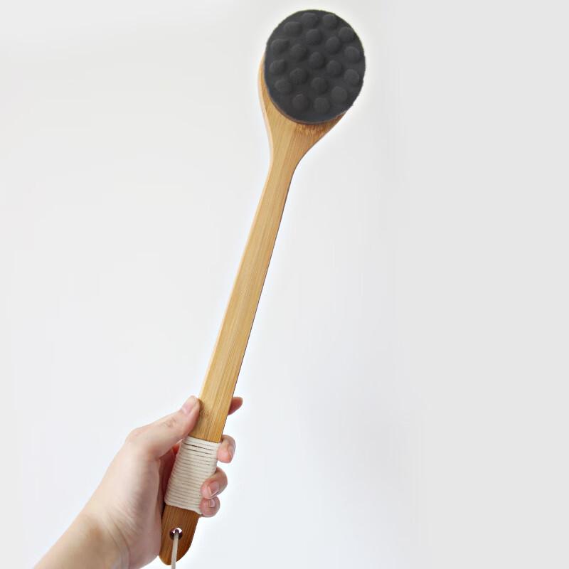 Bamboo Handle Boar Bristle Back Scrubber