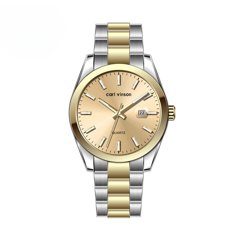 Męski zegarek kwarcowy biznesowy świecący w ciemności wodoodporny męski zegarek butikowy