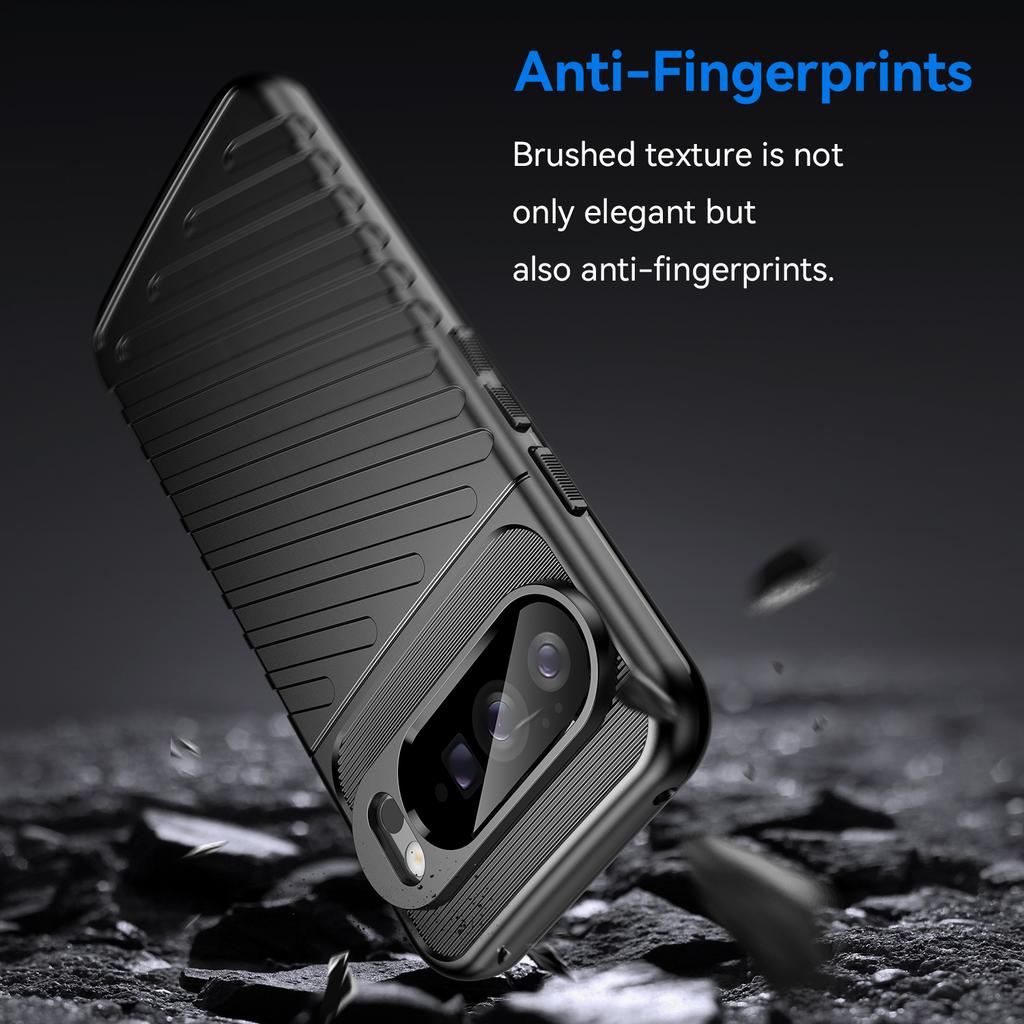 Pro Google Pixel 10 Pro XL Pouzdro Keprová Textura TPU Nárazuvzdorný Ochranný Kryt na Telefon