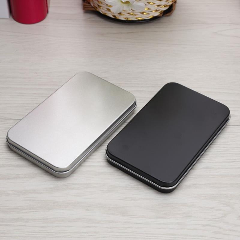 Mini Iron Box Slide Cover Storage Box Wedding Jewelry Pill Case Portable Tin Box