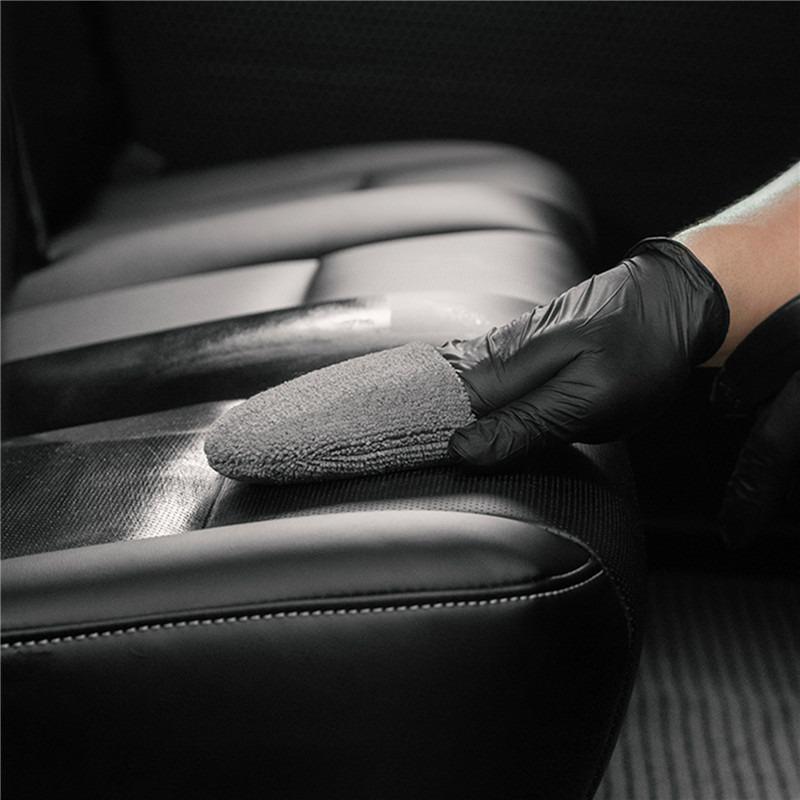 2/6PCS Soft Microfiber Car Wax Applicator Mitts Polishing Sponge Wax Foam Applicator Pad For Car Cleaning Auto Detailing