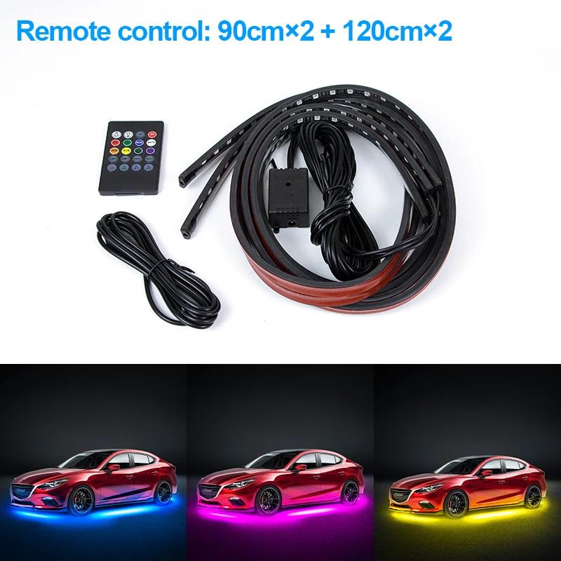

KIEND Flexible Car Underglow Light Strip 12V LED Underbody Ambient Light With App Control Neon Auto Decorative Atmosphere Lamp