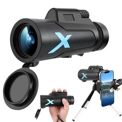 12x50 Monokulár Přenosný Zoom HD 5000m Dalekohled Dlouhý Dosah Pro Sporty Venkovní Kempování Cestování