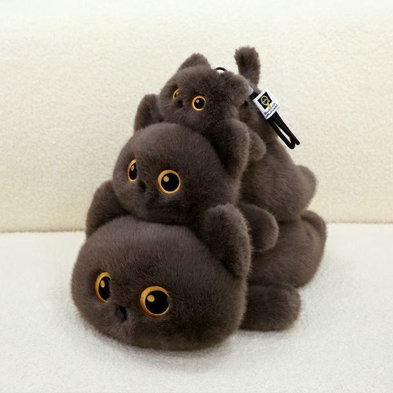 Plush Cat Toy Pillow With Soft Short Pile For Kids Gift And Comfort