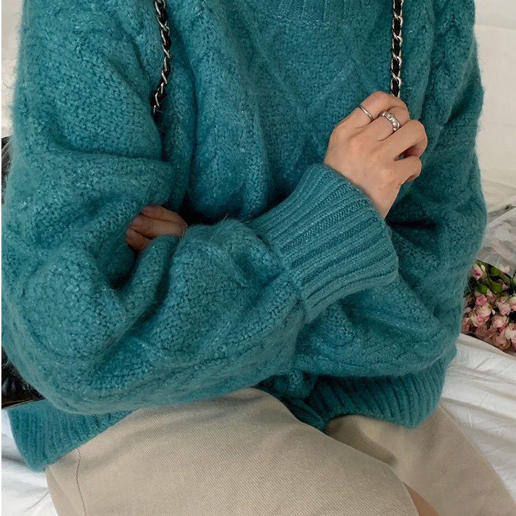 2024 Cozy Cable Knit Sweater: Women's Versatile Autumn & Winter Outerwear, Casual Japanese Style