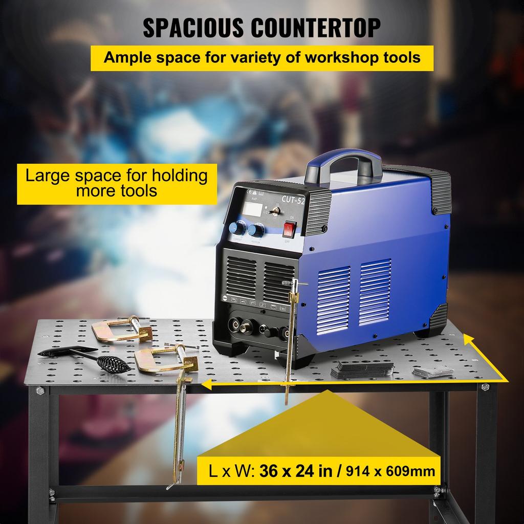 VEVOR Welding Table 36" X 24", 800LBS Capacity Welding Workbench Table