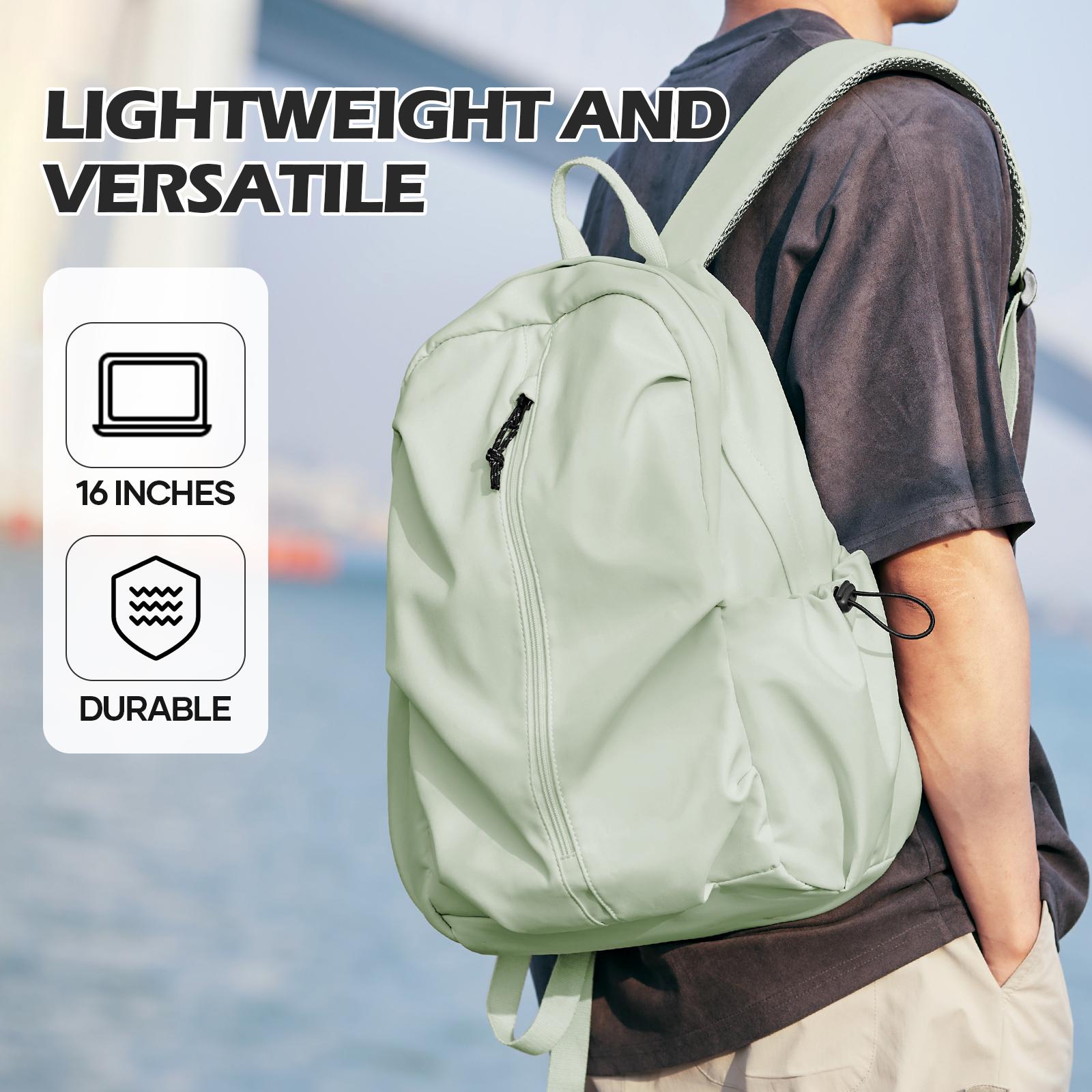 

School Backpack Middle School Bag Lightweight Travel Backpack College Laptop Bag Work Daypack, College Campus Commuter Backpack зелёный