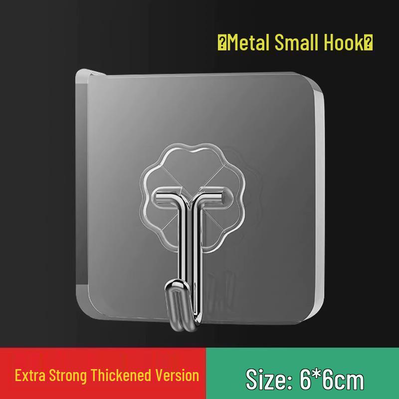 Strong Adhesive No-Trace Hooks for Kitchen/Bathroom - No Punching Required, Perfect for Doors and Walls, Holds Heavy Items